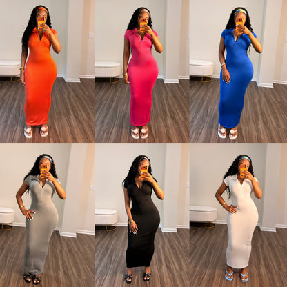 SunKiss Maxi Dress w/ Matching Headscarf