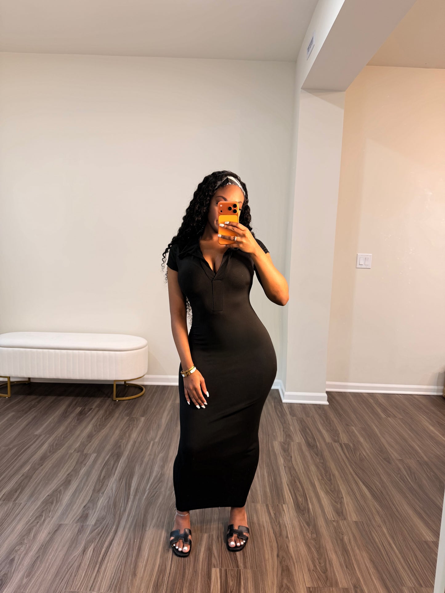 SunKiss Maxi Dress w/ Matching Headscarf